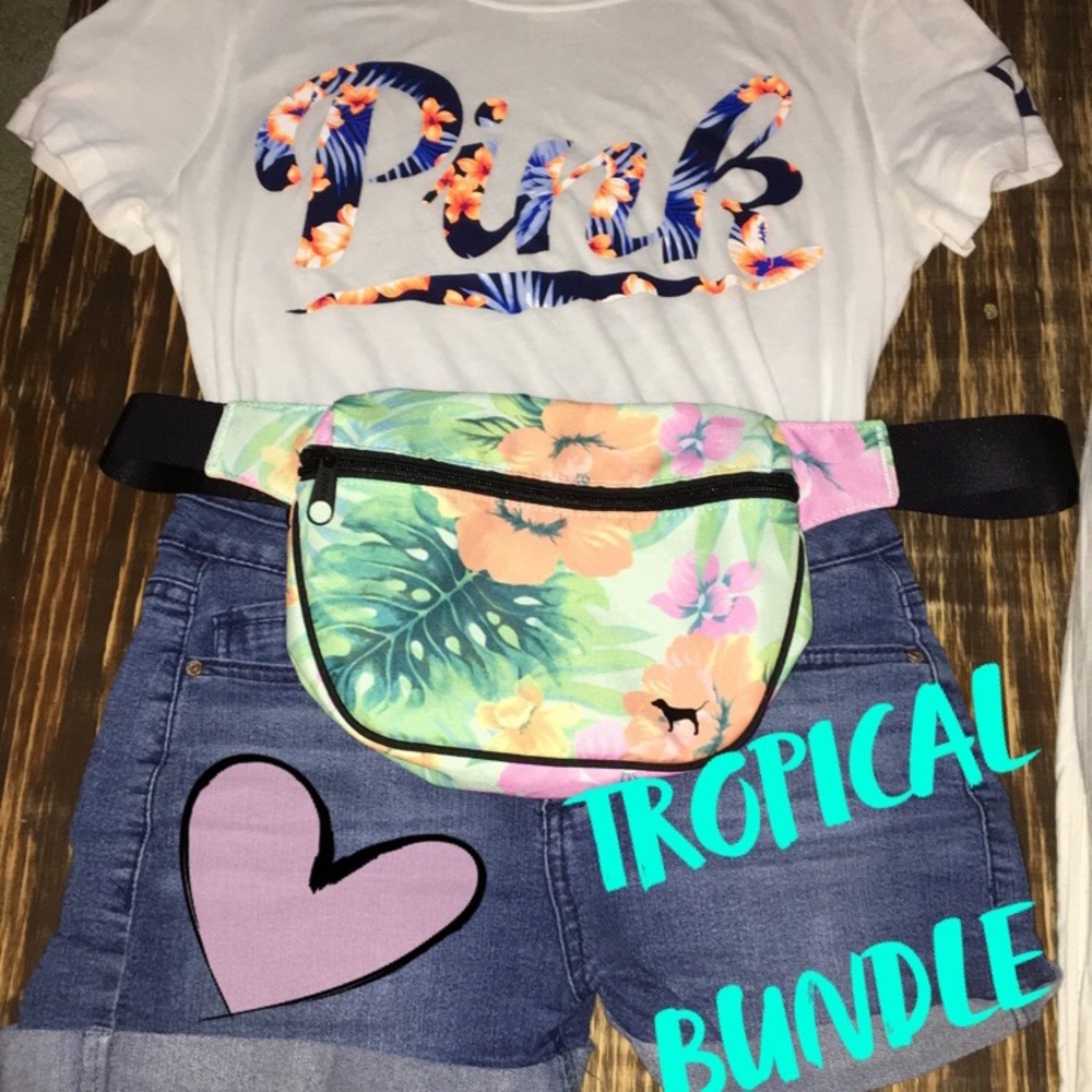 💕TROPICAL PINK SHIRT 💕